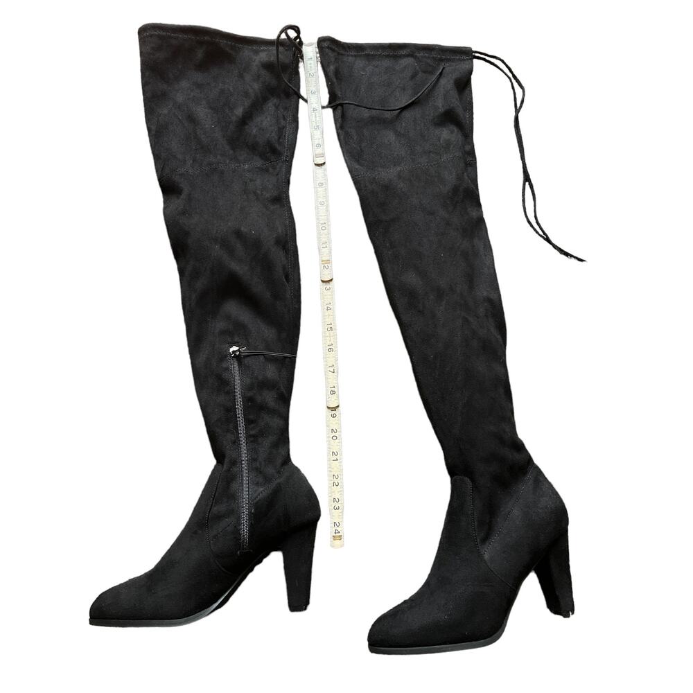 Catherine Malandrino Monarch Heeled Over The Knee Boots 8.5 Black New